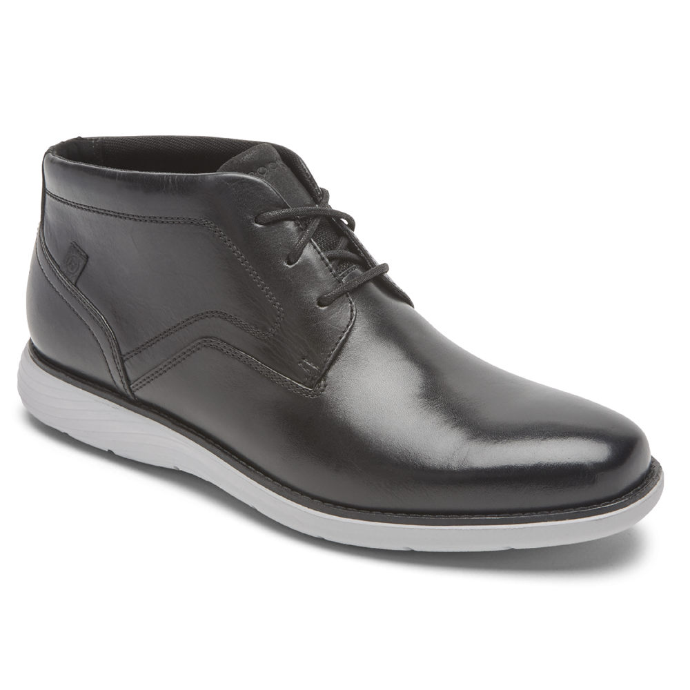 Rockport Boots For Mens Black - Garett Chukka - DQ8723146